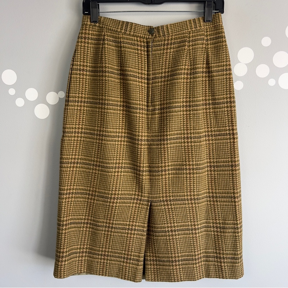Le Suit Vintage 1980s Houndstooth Blazer Skirt Set Size 10 - Picture 12 of 15